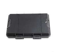 Boîte à outils de sécurité scellée aux chocs avec mousse prédécoupée - Boîte à outils hermétique et verrouillable en ABS pour outils, appareils photo et instruments - Noir (1 Noir)