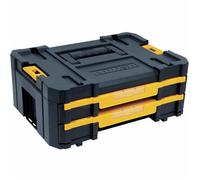 Boite à outils - DEWALT - DWST17804 - Double tiroir peu profond - 18 compartiments - Métal noir