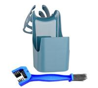 Boîte à outils d'huile d'huile de moto-Kit d'entretien de chaîne à l'épreuve des éclaboussures avec brosse de nettoyage | Organisateur de lubrification des chaînes, boîte de contr