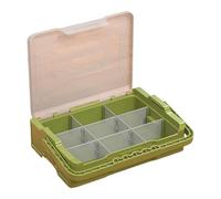 Boîte à outils empilable avec construction anti-chute pour une utilisation flexible de l'espace dans les projets de bricolage. Solution de rangement flexible