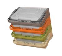 Boîte à outils empilable, séparateur de compartiment réglable, poignée ergonomique pour accessoires de quincaillerie, mallette portable