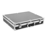 Boîte à Outils en Alliage D'aluminium, Mallette Portable Verrouillable | Grosse Capacité, Format de Voyage, Noir, Structure ABS Panneau Dense et Mousse Perlée