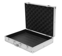 Boîte à Outils en Alliage D'aluminium, Portable, Verrouillable, Argenté | Ouverture Fluide, Poignée Pratique, Usage Bureau et Atelier, pour Comprimés et Remède, Format Compact