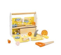 Boîte à outils en bois 27 pièces jouets pour enfants à partir de 3 ans