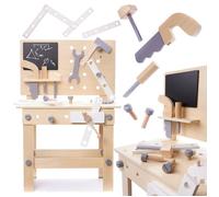 Boîte à outils en bois sur une table ensemble de bricoleur