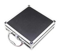 Boîte à outils en d’aluminium avec poignée portable, mallette de rangement remplie de mousse antichoc, stockage sécurisé d’accessoires et matériel, pour maison, bureau et marché