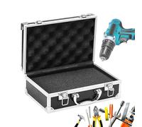 Boîte À Outils En Métal - Boîte À Outils Polyvalente En Alliage D'aluminium, Boîte À Outils Carrée Portable | Organisateur De Bijoux, De Montres Et De Cosmétiques, Mallette De Rangement Compacte En Al