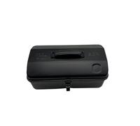 ＡＷＨＡＯ Boîte à Outils En Métal, Boîte de Rangement à Outils avec Boucle de Verrouillage, Mallette de Rangement pour Outils, Boîte de Rangement pour Ranger Outils, Noir