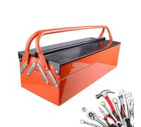 Boîte à outils en métal épais - Boîte de rangement portable pour réparation de voiture - Boîte de rangement pliable à trois couches | Boîte de rangement pliable à plusieurs compartiments pour garage