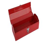 Boîte à outils en métal simple couche Hip Toit Style Conteneur de style pour un rangement et un transport pratiques des outils et accessoires Organisateur en métal