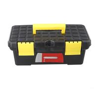 Boîte à outils en plastique de 25,4 cm avec intérieur doublé et loquet robuste pour un transport sûr des outils et du matériel sur site