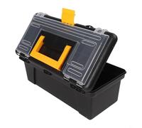 Boîte à outils en plastique de 33 cm avec boucle de verrouillage en ABS, boîte de rangement et organisateur pour menuiserie, réparations électriques et outils de quincaillerie