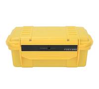 Boîte à outils en plastique dur renforcé ABS, jaune, étanche, étui de rangement extérieur résistant aux chocs avec coussin d’amortissement, étui de protection étanche et
