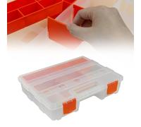 Boîte à outils en plastique pour matériel, petites pièces, vis, articles de pêche et papeterie - 220 x 290 x 60 mm (lot de 1)