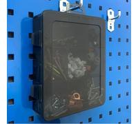 Boîte à outils en plastique résistant avec séparateurs amovibles pour organiser vis, composants électroniques, forets (D)