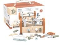 Boîte à outils établi en bois 2 en 1