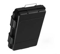 Boîte à outils étanche et hermétique pour matériel, appareils photo et objectifs - Organiseur ABS résistant aux chocs avec inserts en mousse personnalisables, 200 x 135 x (noir)