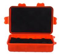 Boîte à Outils Extérieure Étanche Orange en Pvc, Compacte et Portable | Protection Antichoc, Fermeture Hermétique, Format Transport, Rangement Artisanal
