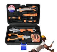 Boîte à outils, jeu d'outils, Ensemble de conducteur de forage, 8x Mécanicic Toolbox Accessoires matériels de rénovation avec étui de stockage pour la réparation des ménages
