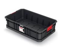 Caisse de transport modulaire en plastique noir 520 x 327 x 125 mm