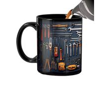Boîte à outils mécanique pour tasses à café, café mécanique imprimé, outil d'impression claire pour la maison, la zone de travail et la chambre