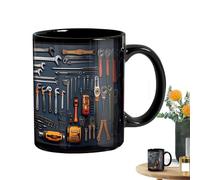 Boîte à outils mécaniques, Tumbler de café mécanique à outils, capsule à outils moins d'états céramiques, outil de boisson de couleurs vives pour zone de travail, dormit