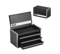 Boîte à outils métal - VEVOR - TBHG-913BK - 3 tiroirs - Portable - Noir
