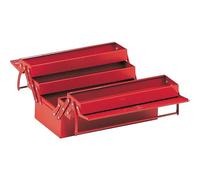 Boîte à outils métallique avec 5 cases - 470x200x200 mm - rouge SAM OUTILLAGE