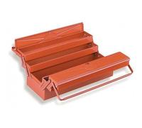 Boîte à outils métallique avec 5 cases - 550x200x200 mm - rouge SAM OUTILLAGE
