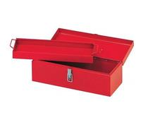 Boîte à outils métallique vide - 170x480x210 mm - rouge SAM OUTILLAGE