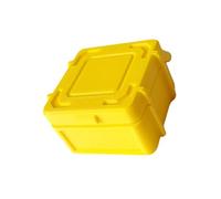 Boîte à outils miniature pour atelier avec, Yellow | Récipient en plastique compact pour petits accessoires et fournitures de couture, conception pour les