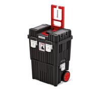 Kistenberg Boîte à outils sur roues Plastique renforcé 45 x 36 x 64 cm Noir/Rouge