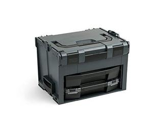 Boîte à outils modulaire LSBoxx 306 anthracite | Avec iBoxx 72 C3 et tiroir LS 72 | Coffret de rangement pour outils vide compatible avec L-Boxx