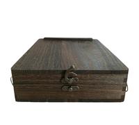 Boîte À Outils Multifonction En Bois Pour Artiste, Mallette De Rangement Portable En Bois, Sac De Facteur À Bandoulière Pour Peinture D'extérieur, Boîte À Outils Rétro Faite À La Main Pour Croquis