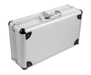 Boîte à Outils Multifonction Valise à Main, Blanche Alliage D'aluminium | Rangement pour Remède et Fournitures de Secours, Fermeture Sécurisée, Usage Bureau et Coiffeuse, Poignées Renforcées