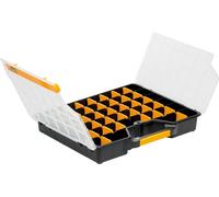 Allit Boîte de rangement 457430 – 46,5×37,3×7,2 cm – Noir/Jaune/Transparent