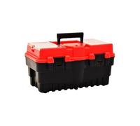 Boîte à Outils Plastique Rouge Mallette Coffret Rangement Atelier vidaXL