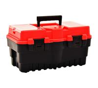 Boîte à Outils Plastique Rouge Mallette Coffret Rangement Atelier vidaXL