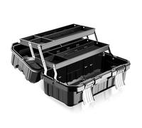 Boîte à outils pliable à trois couches en métal avec plateau et séparateur de pinces de soudage 48,3 cm/53,3 cm