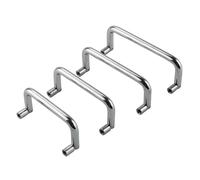 Boîte à outils pliable en fer pour équipement industriel mobile - Poignée antirouille - Simplicité moderne - Espacement des trous : 80 mm