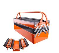 Boîte à outils pliable et portable - Économie d'espace - Résistante à la rouille - Organisation robuste pour la maison, la voiture, le garage, le coffre, la pêche