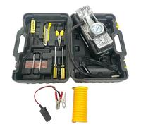 Boîte à outils pompe à air | Boîte à outils du compresseur d'air | Ensemble d'outils pompe à air, Pompe à air voiture Double cylindre Pompe à air portable Pneu électrique 12V