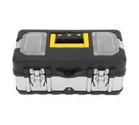 Boîte à Outils Portable en Acier Inoxydable, Style Pratique Renforcé | Valise de Voyage, Boîte Portable Multifonctionnelle, Usage Personnel et Extérieur, Angles Renforcés, Design Élégant