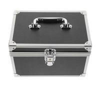Boîte à Outils Portable en Alliage D'aluminium, Rangement Rigide Noir | Organisation à Plusieurs Niveaux, Protection des Accessoires, pour Tournevis, Usage Déménagement et Entrepôt