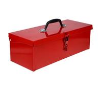 Boîte à Outils Portable en Fer Rouge, Rangement pour Petites Pièces | Grosse Capacité, Fermeture à Loquet, Poignée Pratique, Accès Rapide, Organisation Facile, Usage Maison Garage