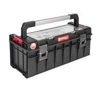 Boîte à outils - Qbrick - Pro 600 - Résistante à l'eau - Poignée en aluminium - Polyvalente