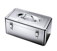 Boîte à outils portable verrouillable en acier pour atelier à domicile et projets de bricolage offrant un rangement sûr et une récupération facile des outils (C)