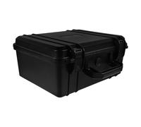 Boîte à Outils Portative en Plastique PP Noire, Verrouillable et Organisée | Rangement Interne Structuré, Poignée Ergonomique, Angles Renforcés, pour Atelier, Réparation Auto, Accessoires