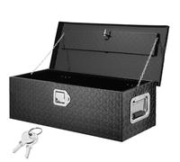 Boîte à Outils pour Camion en Aluminium - VEVOR- 76.2x33x24.4 cm Boîte à Outils Verrouillable pour Pick-up à Benne Basculante, Noir