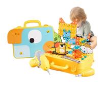 Boîte à outils pour enfants, boîte à outils pour tout-petits | Boîte à outils pour la créativité des enfants,Boîte à outils de jeu multifonctionnelle Boîte à outils de vissage simulée, éducative
